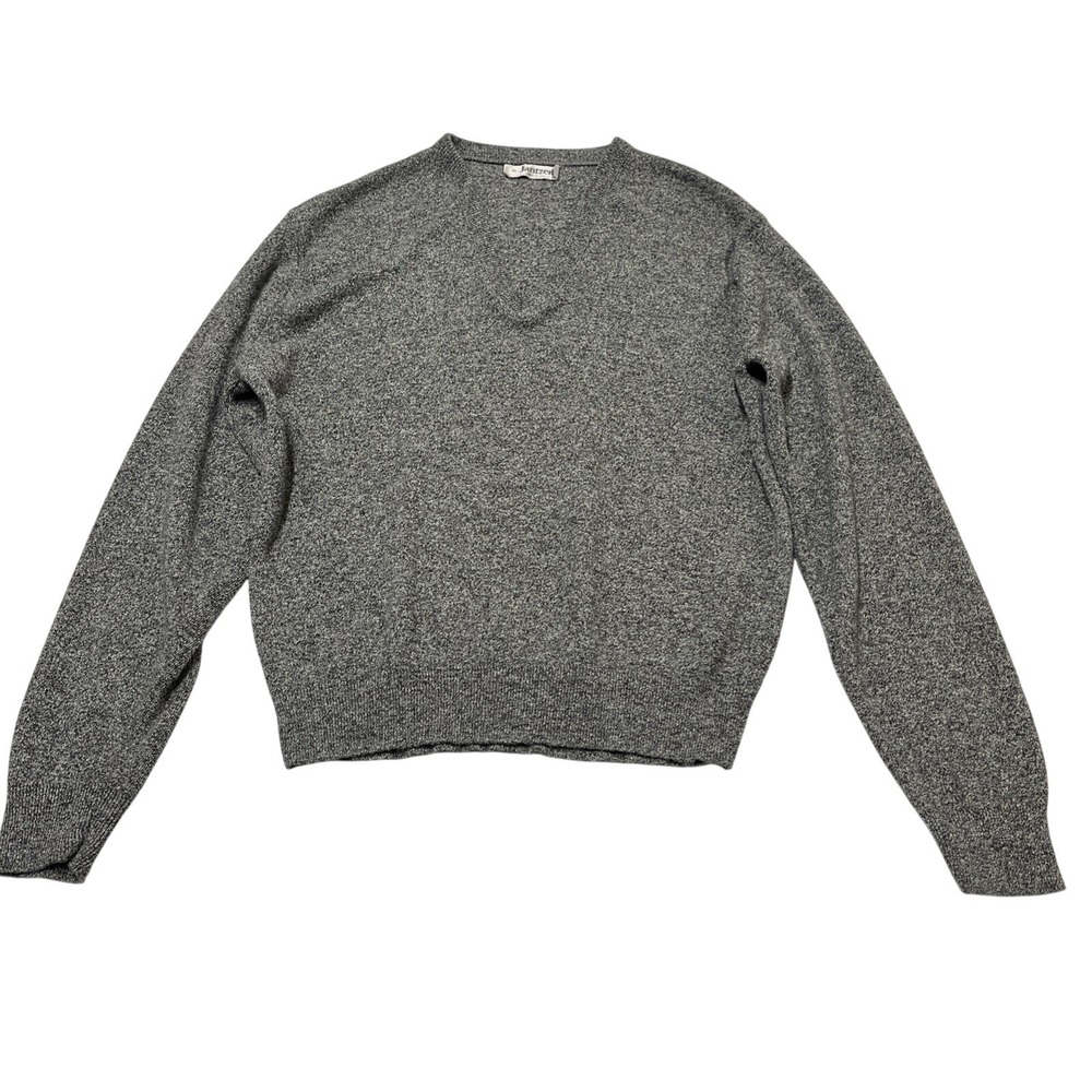 Vintage Jantzen Sweater Mens XL Gray Pullover Oversized Grunge Cobain Grandpa